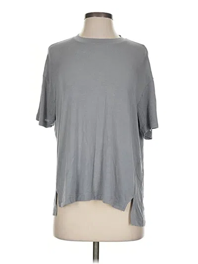 Pre-owned Barefoot Dreams Short Sleeve T-shirt In Gray