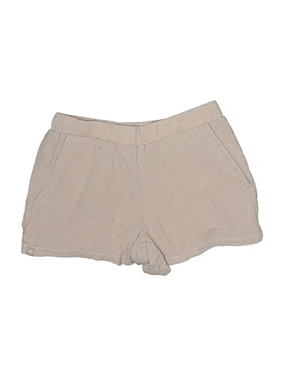 Pre-owned Barefoot Dreams Shorts In Tan