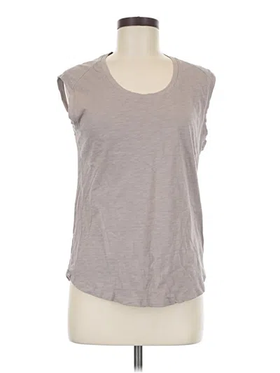 Pre-owned Barefoot Dreams Sleeveless T-shirt In Gray