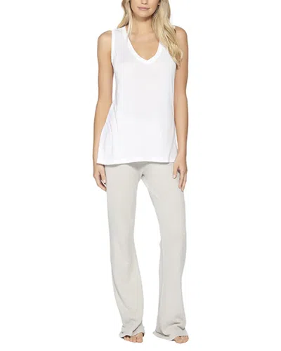 Barefoot Dreams Sleeveless V-neck Pajama In Pearl