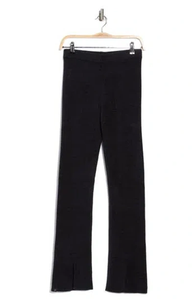 Barefoot Dreams ® Slim Slit Rib Pajama Pants In Black
