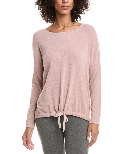 Barefoot Dreams Slouchy Pullover In Pink