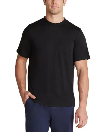 Barefoot Dreams Slub Burnout T-shirt In Black