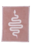 Barefoot Dreams Snake Jacquard Cozychic® Stroller Blanket In Dusty Coral Multi