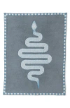 Barefoot Dreams Babies'  Snake Jacquard Cozychic® Stroller Blanket In Meadow Green Multi