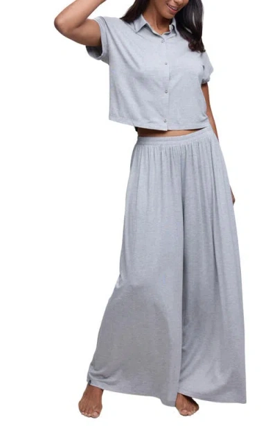 Barefoot Dreams Soft Jersey Pajamas In Gray