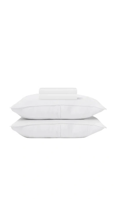 Barefoot Dreams Standard Washed Bamboo Fitted Pillowcase Set In White