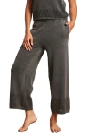 Barefoot Dreams Sun Bleached Ankle Pajama Pants In Faded Black