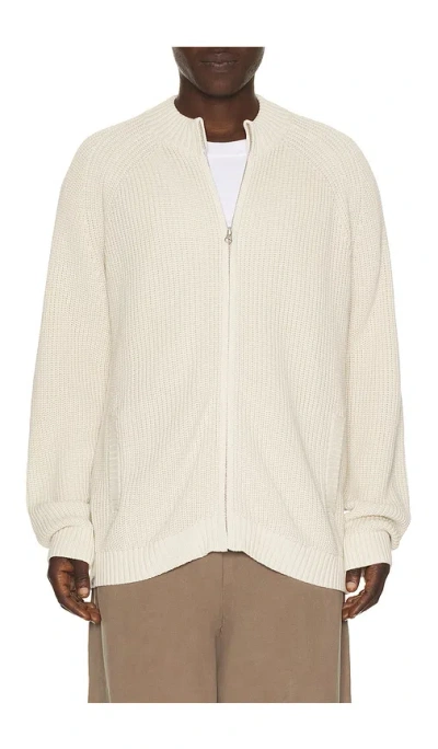 Barefoot Dreams Sunbleach Zip Up Sweater In Neutral