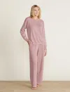 Barefoot Dreams Sunbleached Boatneck Pullover In Pink