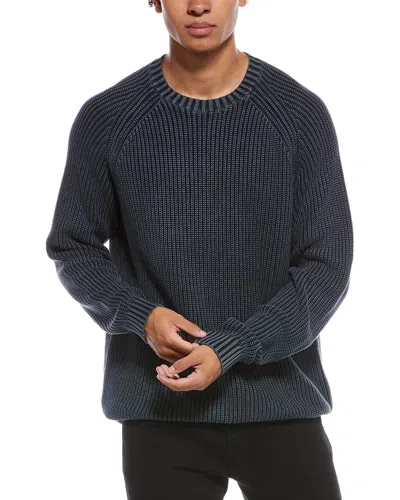 Barefoot Dreams Sunbleached Ribbed Pullover In Blue