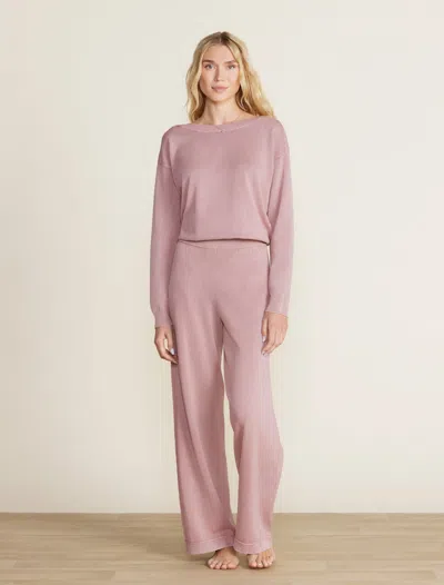 Barefoot Dreams Sunbleached Seamed Pant In Teaberry
