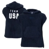 BAREFOOT DREAMS TODDLER ALPHA NAVY TEAM USA BAREFOOT DREAMS COZYCHIC HOODED RIB COZY