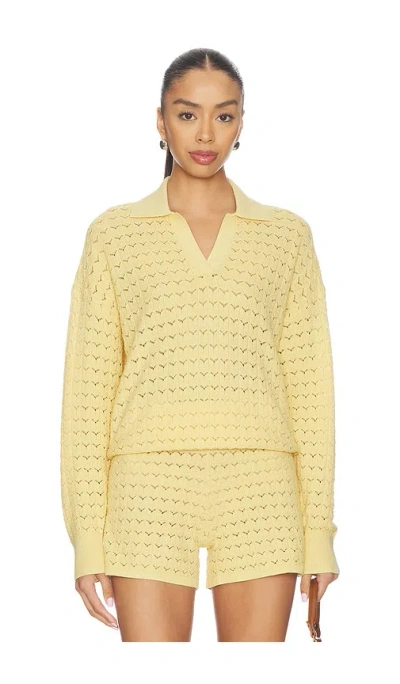 Barefoot Dreams Tulip Pointelle Collared Pullover In Neutral