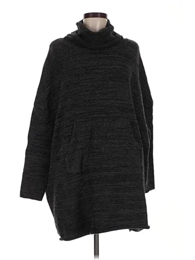 Pre-owned Barefoot Dreams Turtleneck Sweater In Black