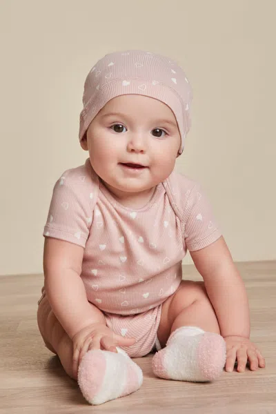 Barefoot Dreams Ultra Soft Rib Baby Set In Pink