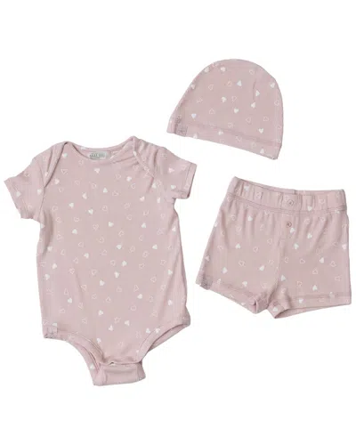 Barefoot Dreams Ultra Soft Rib Baby Set In Pink