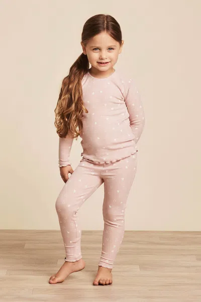 Barefoot Dreams Babies' Ultra Soft Rib Toddler Set In Pink