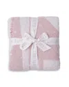 Barefoot Dreams Unisex Cozychic Giraffe Stroller Blanket In Pink