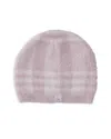 Barefoot Dreams Unisex Cozychic Lite Plaid Beanie - Baby In Pink