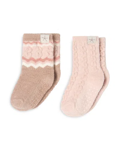 Barefoot Dreams Unisex Cozychic Socks, 2 Pack Baby In Neutral