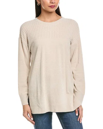 Barefoot Dreams V-neck Sweater In Animal Print