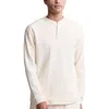 Barefoot Dreams Waffle Knit Thermal Henley In White