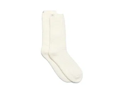 Barefoot Dreams Waffle Socks Women's Shoes Pearl, Polyester In White