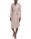 Barefoot Dreams Washed Satin Notch Collar Robe In Brown