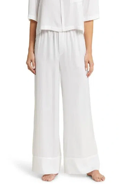Shop Barefoot Dreams ® Washed Satin Pajama Pants In Sea Salt