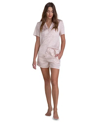 Barefoot Dreams Washed Satin Short Pajama Set In Nocolor