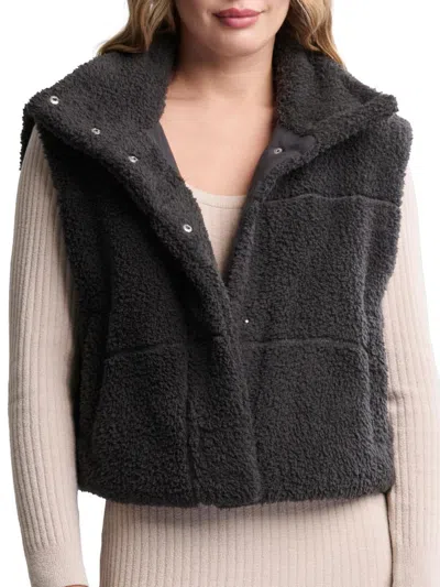 Barefoot Dreams Women's Cozychic Brushed Puffer Vest In Black