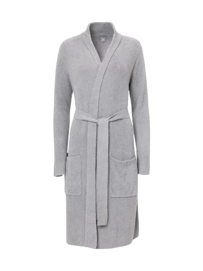 Barefoot Dreams Women's Cozychic Lite Rib-knit Robe In Dove Grey