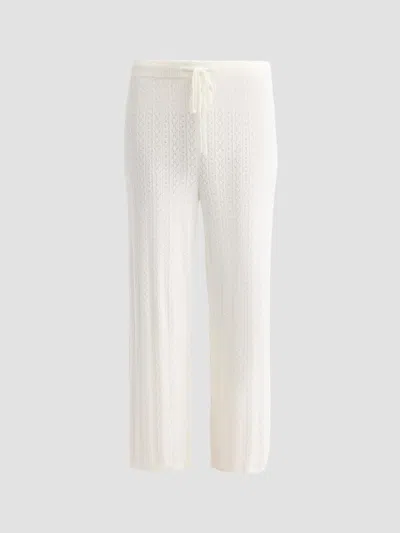 Barefoot Dreams Women's Cozychic Ultra Lite Pointelle Crop Pants In Neutral