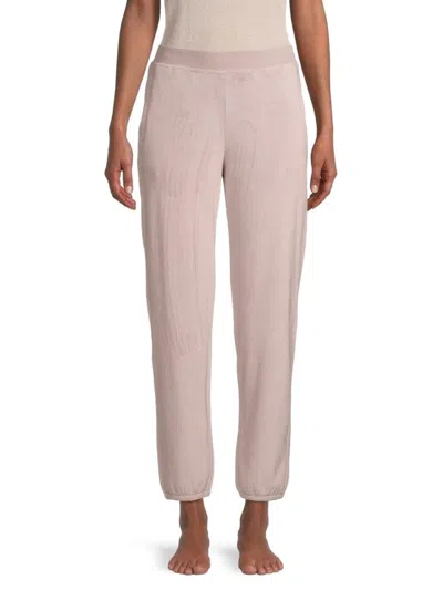 Barefoot Dreams Women's Luxechic Jogger Pants In Faded Rose