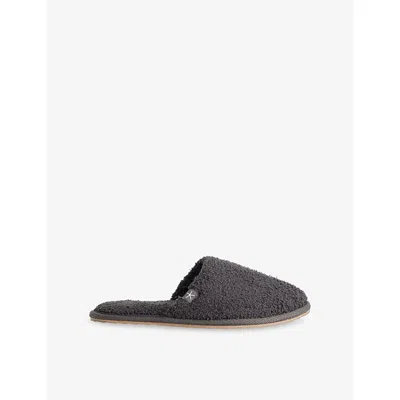 BAREFOOT DREAMS WOMENS CARBON COZYCHIC® UNISEX WOVEN SLIPPERS