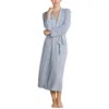 Barefoot Dreams Malibu Collection Soft Jersey Piped Robe In Multi