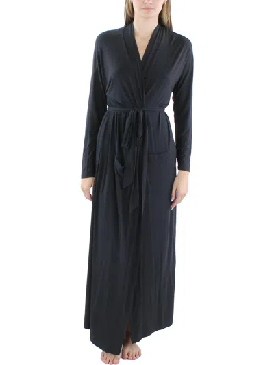 Barefoot Dreams Womens Solid Maxi Dress In Black