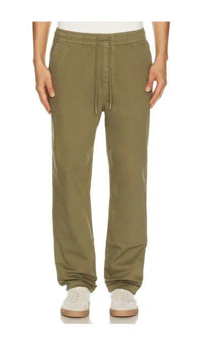 Barefoot Dreams Woven Twill Relaxed Pant In Green