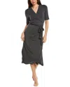 Barefoot Dreams Wrap Dress In Grey