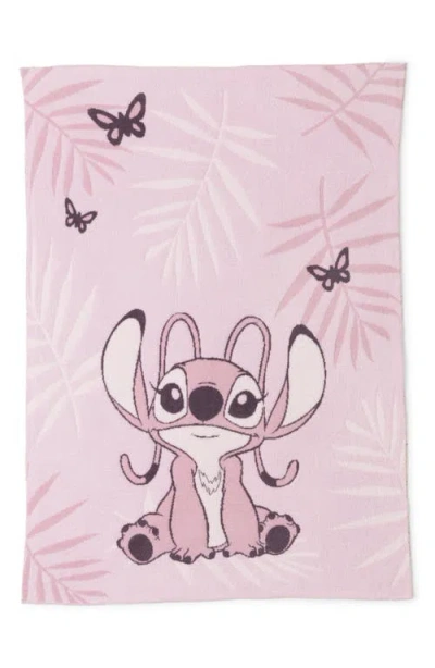Barefoot Dreams X Disney Cozychic® Baby Blanket In Angel Pink Multi
