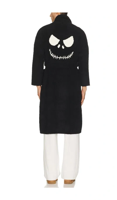 Barefoot Dreams X Disney Jack Skellington Cozychic Robe In Black