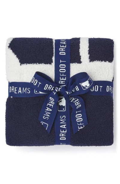 Barefoot Dreams X Mlb Cozychic® Stroller Blanket In Blue