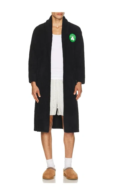 Barefoot Dreams X Nba Boston Celtics Cozychic Robe In Black