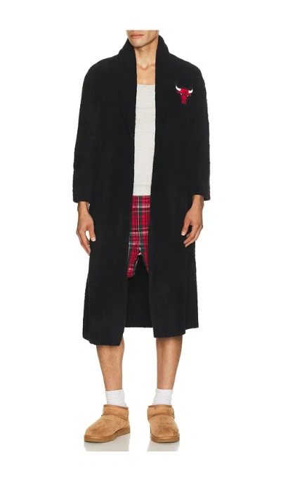 Barefoot Dreams X Nba Chicago Bulls Cozychic Robe In Black
