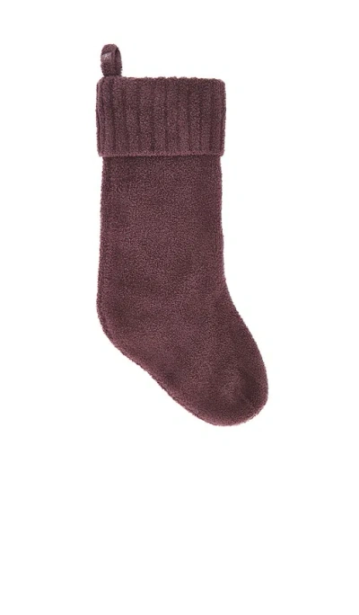 Barefoot Dreams X Revolve Cozychic Holiday Stocking In Burgundy