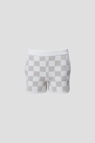 Barefoot Dreams Babies' Youth Cozychic® Cotton Checkered Short In Multi