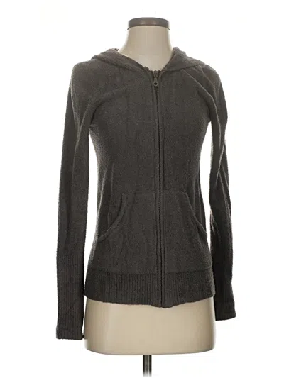 Pre-owned Barefoot Dreams Zip Up Hoodie In Gray