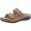 Barefoot Freedom Cruize Womens Leather Slip On Footbed Sandals In Multi