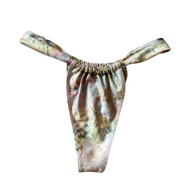 Bareminimale Women's Pink / Purple Emilana Bikini Bottom -floral In Pink/purple